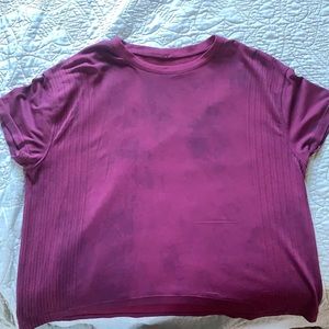 Lululemon purple workout shirt